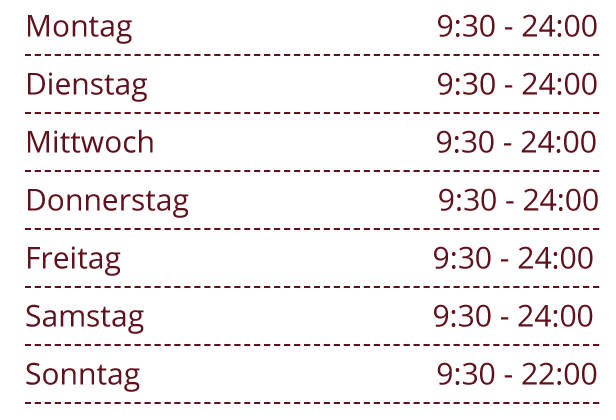 OG | Oeffnungszeiten